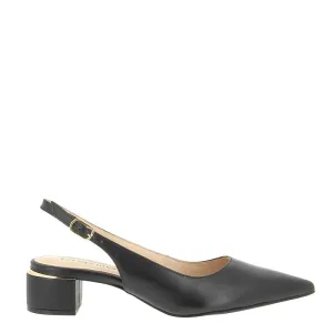 Brazilio 1470509 Black Slingback Heel