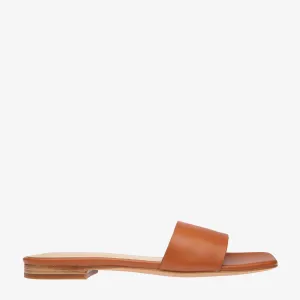 Chloe Tan Leather Slide