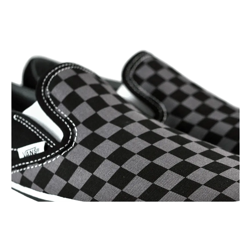 Classic Slip-on [checkerboard] Black / Pewter