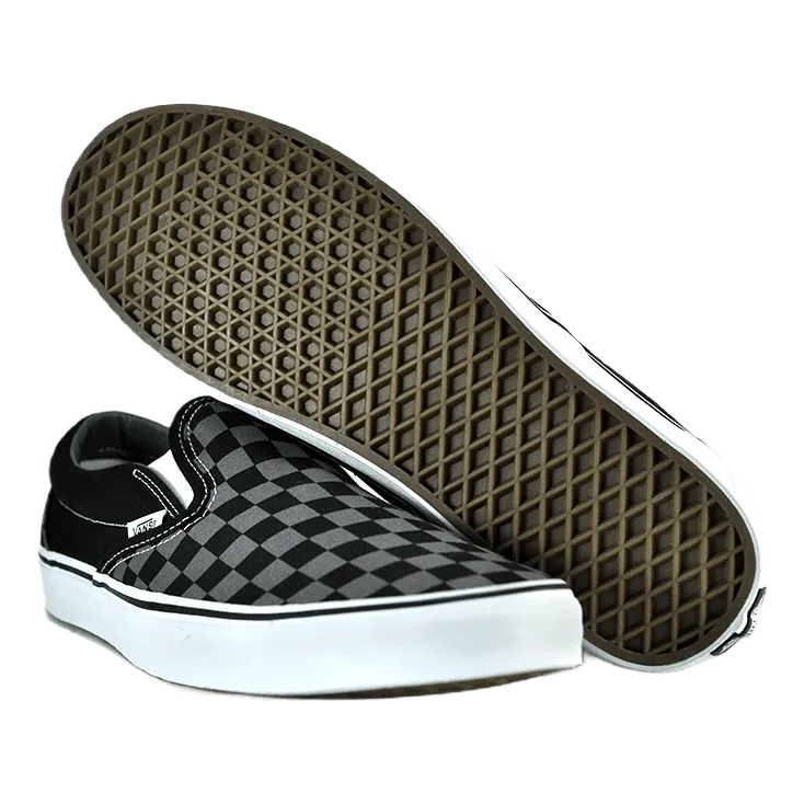 Classic Slip-on [checkerboard] Black / Pewter