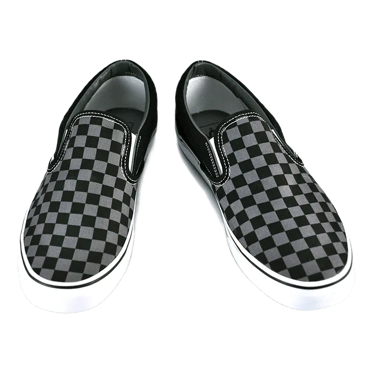 Classic Slip-on [checkerboard] Black / Pewter