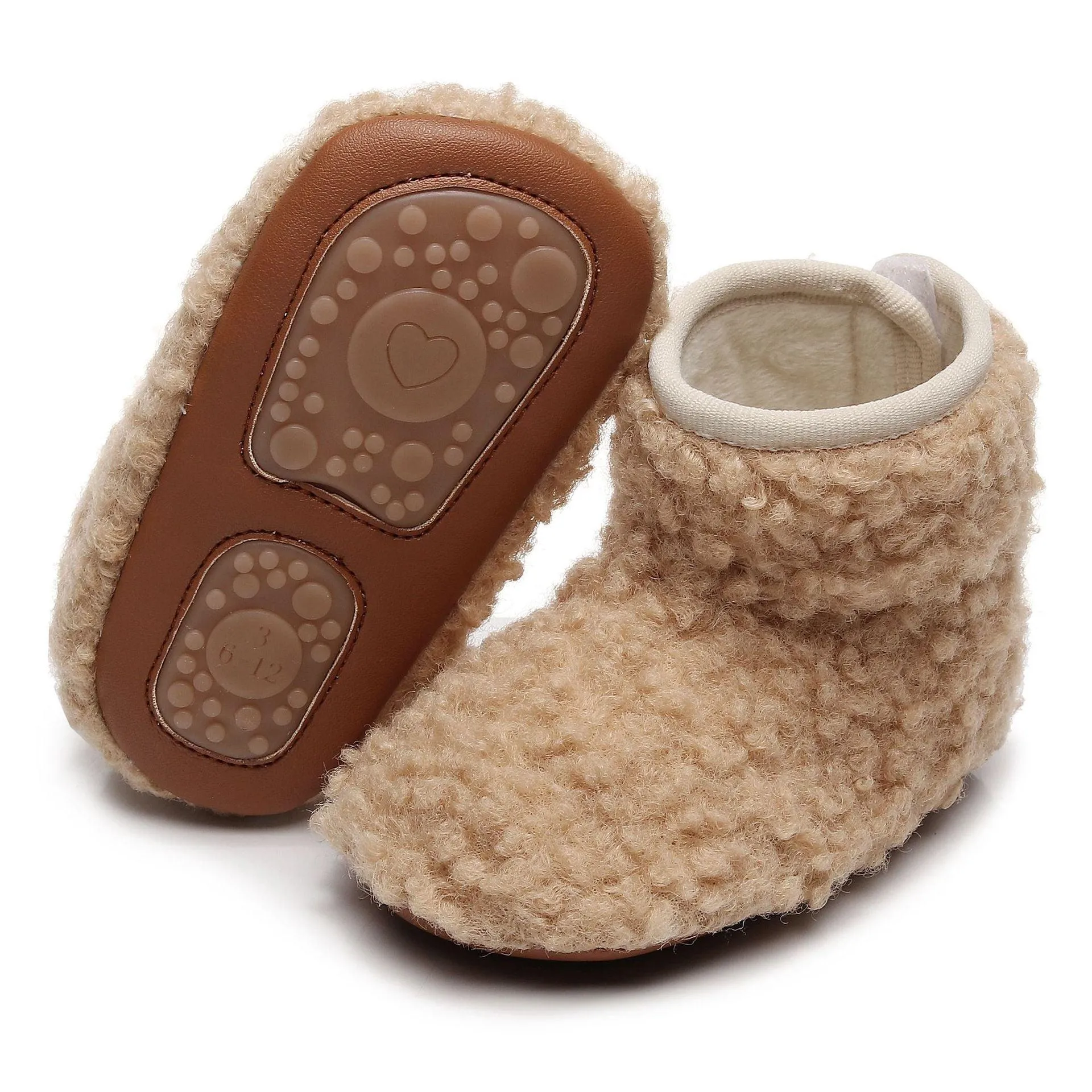 CozySteps Baby Fleece-Lined Cotton Boots – Warm Non-Slip Toddler Shoes