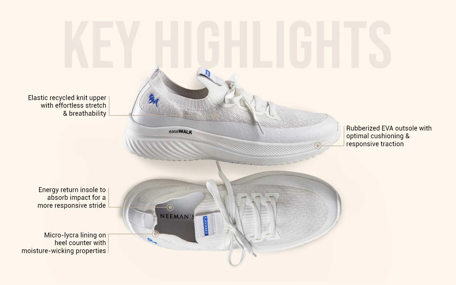 Ease Walk Sneakers