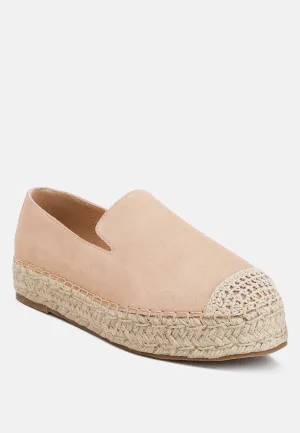 Ellerie Suede Flatform Heel Espadrilles