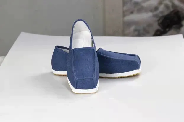 Fang Xi 方舄 Song Ming Unisex Cotton Square Toe Loafers