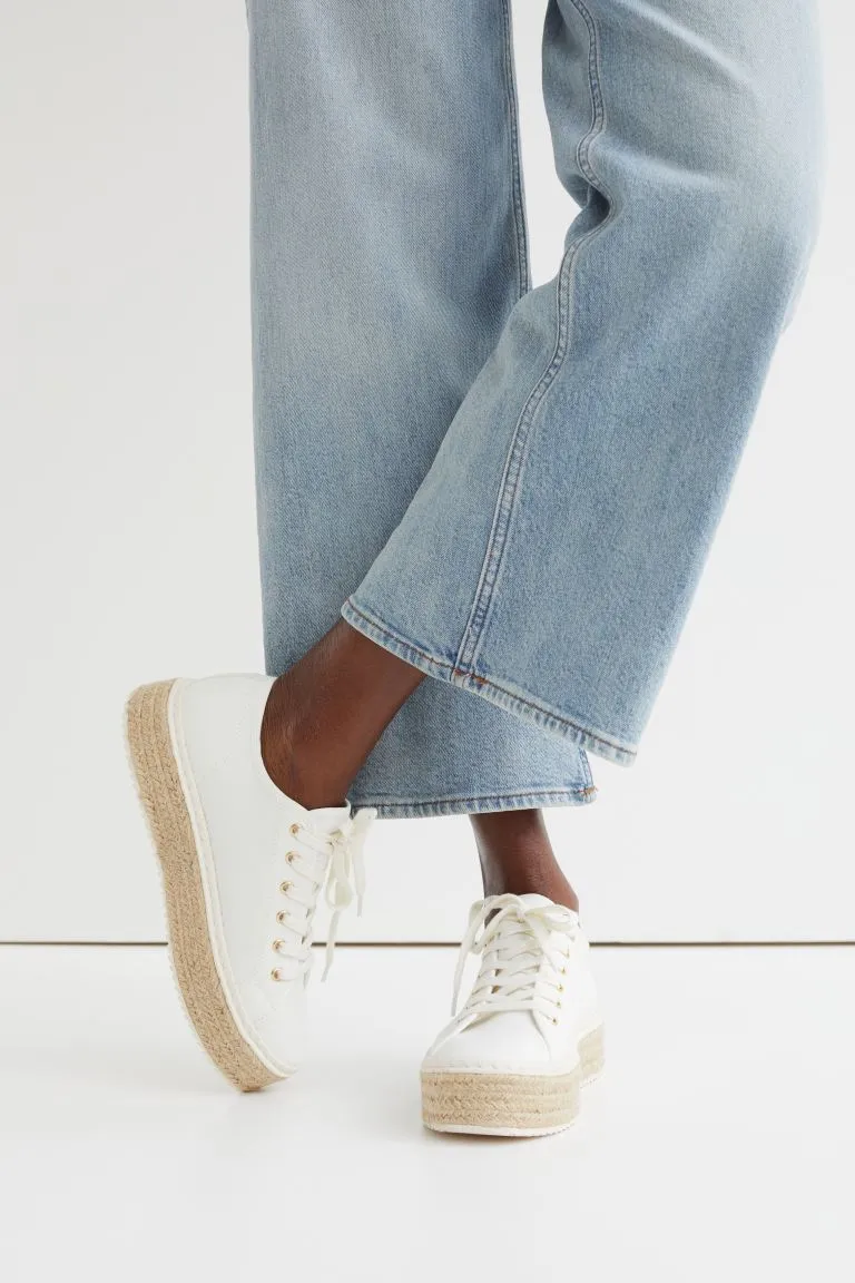 H&M sports espadrilles, white