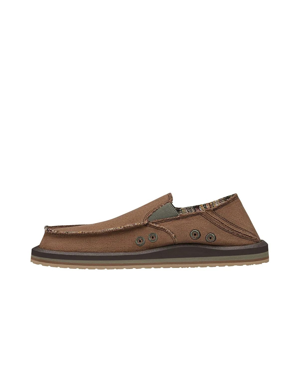 Men's vagabond Sanuk slip-on loafers, brown