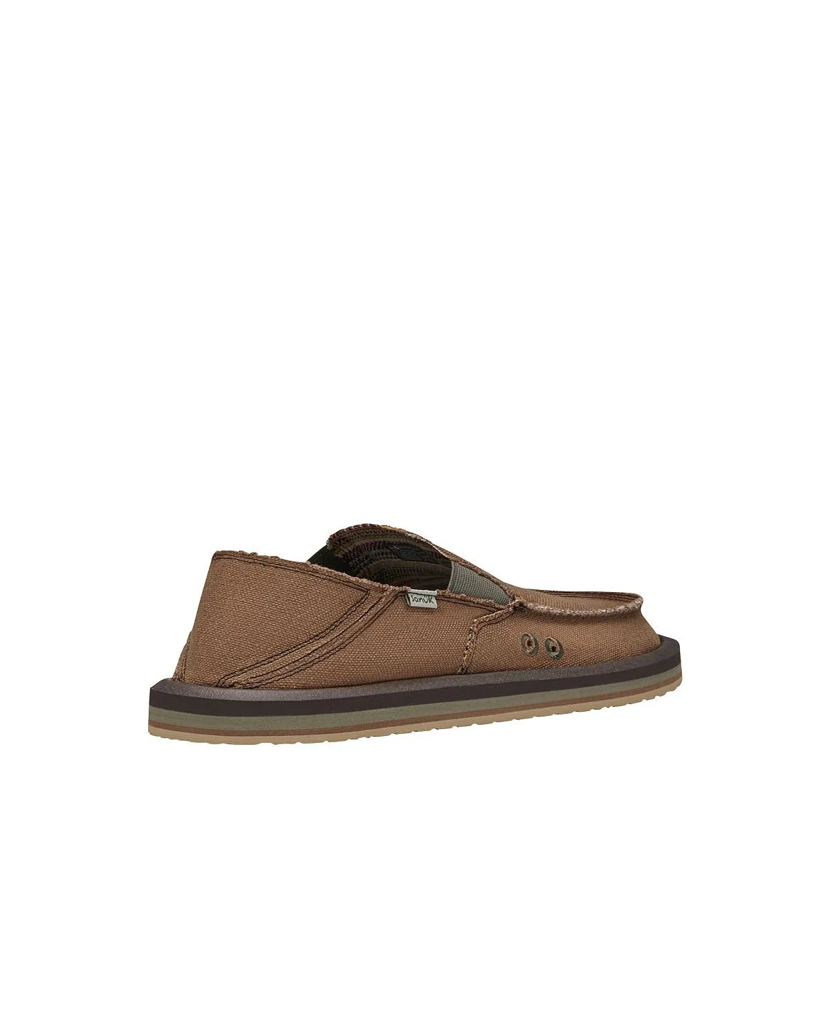 Men's vagabond Sanuk slip-on loafers, brown