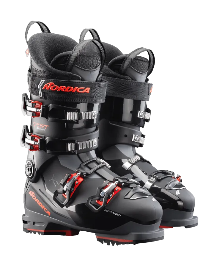 Nordica Sportmachine 3 100 (GW) Ski Boots - Black/Grey/Red - 2023