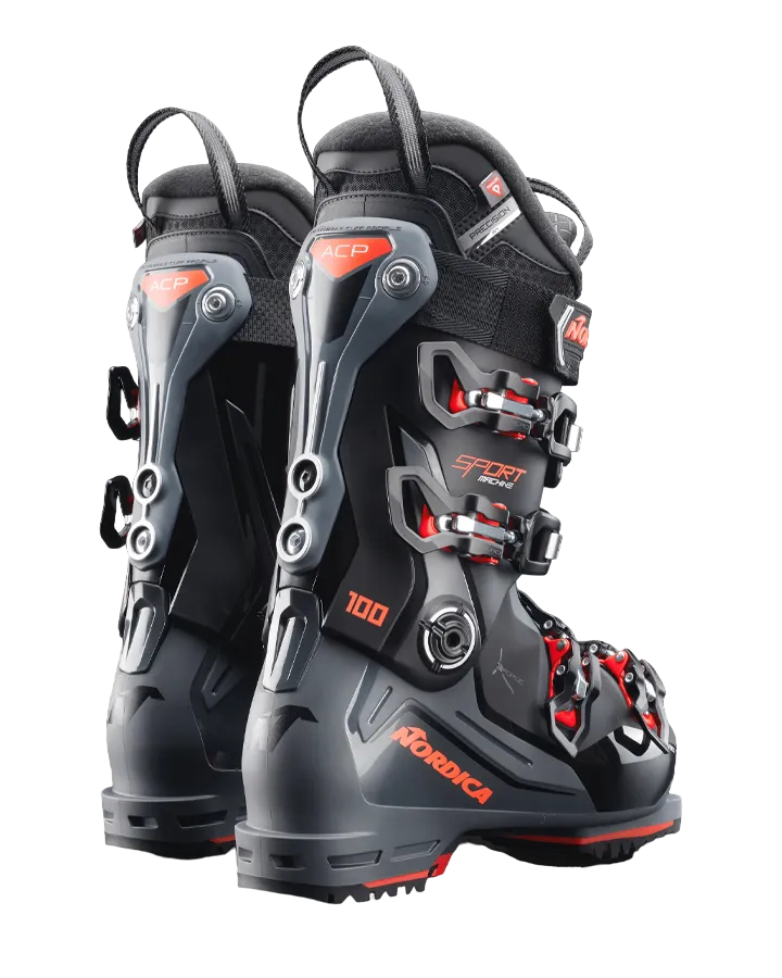 Nordica Sportmachine 3 100 (GW) Ski Boots - Black/Grey/Red - 2023