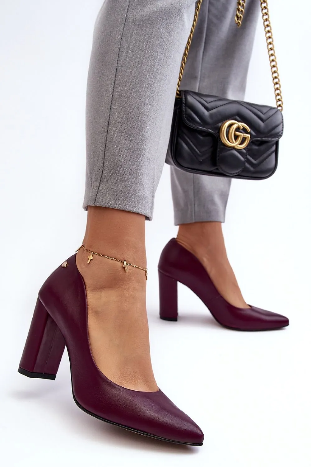 TEEK - Leather Block Heel Pumps