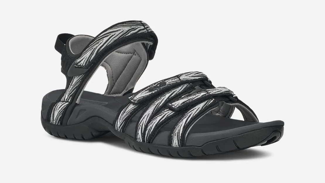 Women's Teva Tirra 4266PBKW Color:  Palms Black/White