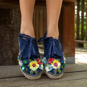 Zinnia Lace-up Espadrilles